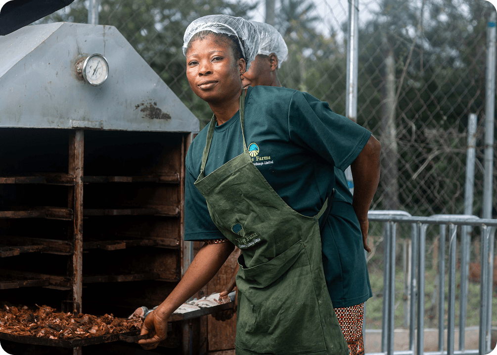Woman farmer working
